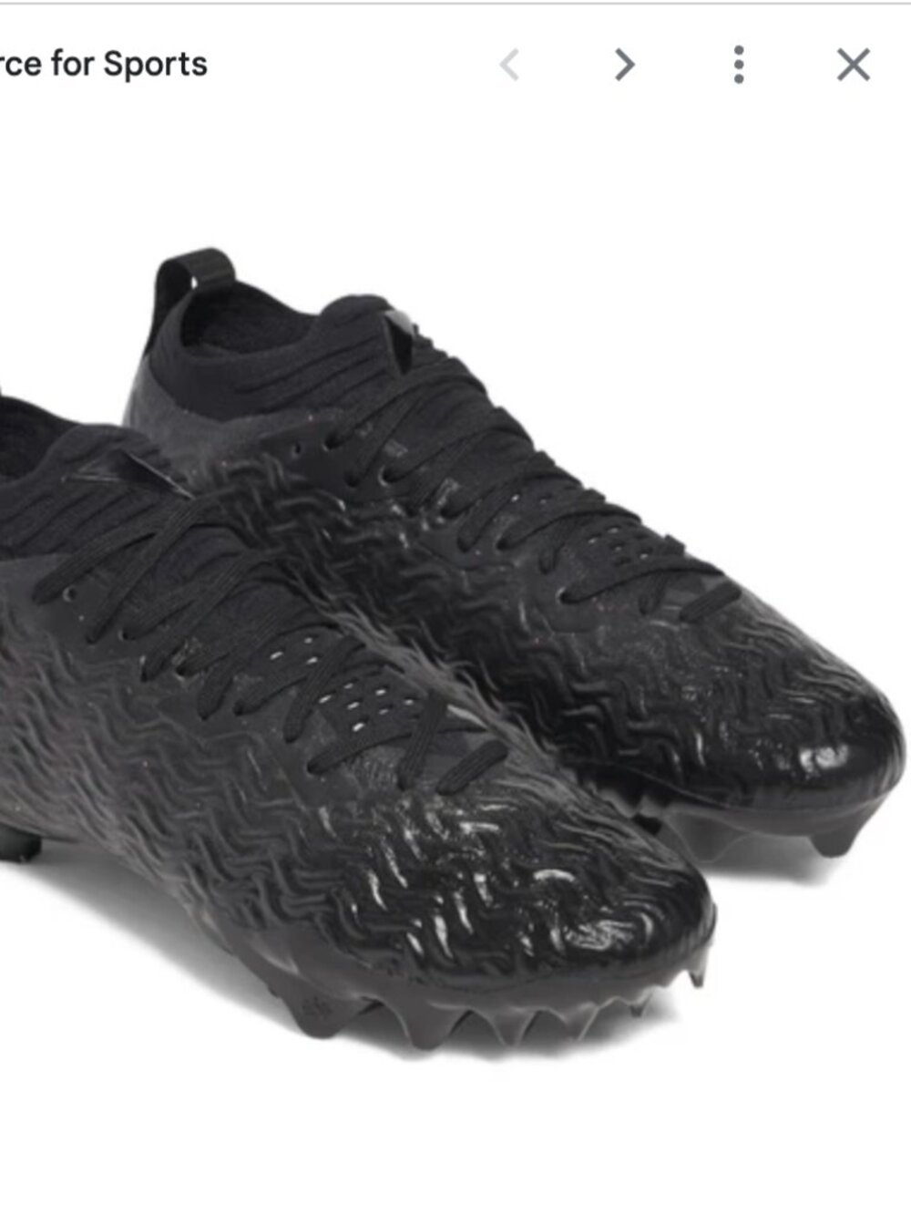 UNDER ARMOUR - Spotlight Pro Football Cleats - Black - 12